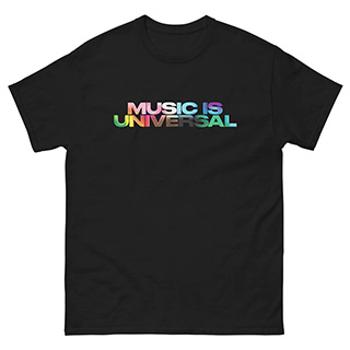 Music Is Universal Short Sleeve T-Shirt - Black