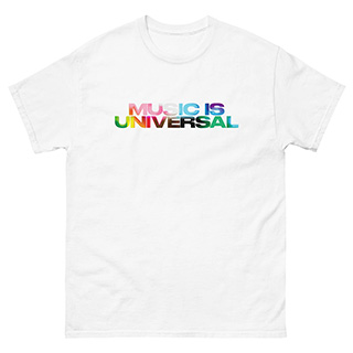 Music Is Universal Short Sleeve T-Shirt - White